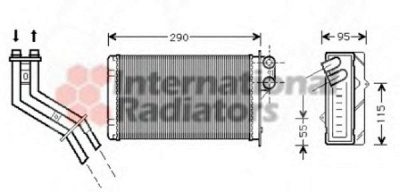 VAN WEZEL 43006227 -  Теплообменник, отопление салона